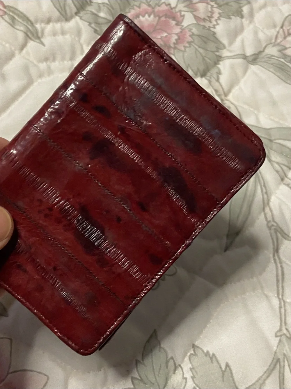 OxBlood TriFold ELL SKIN Wallet